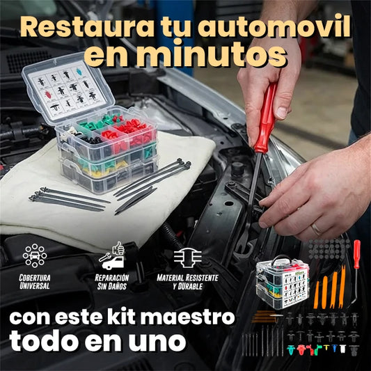 Kit Automotriz 680 Piezas De Retención Clips + Extractores