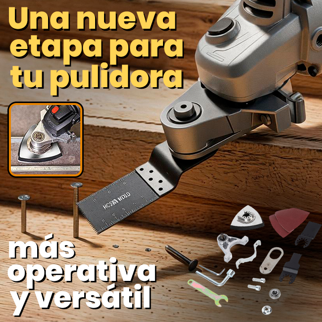 Kit Adaptador Cabezal Oscilante para Pulidora