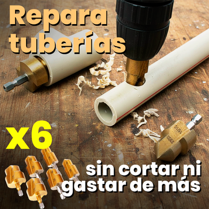 Kit x6 Brocas para Reparación de Tubería