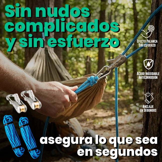 Kit De Rodillos RopeRoller x2 Para Tensión De Cuerdas