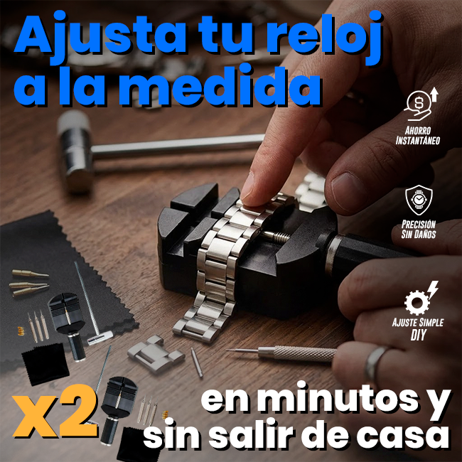 2 Kits Herramientas Extracción De Eslabones Correa Reloj