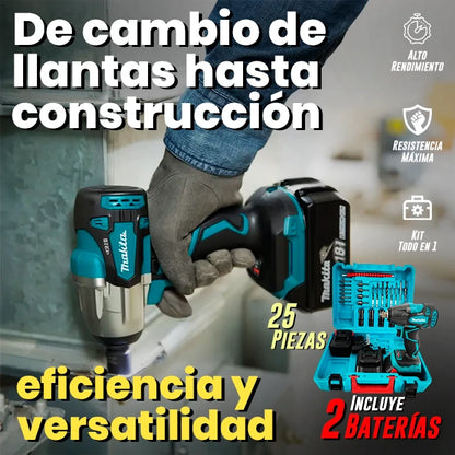 Kit 25 Piezas Llave Taladro De Impacto Makita 1/2”