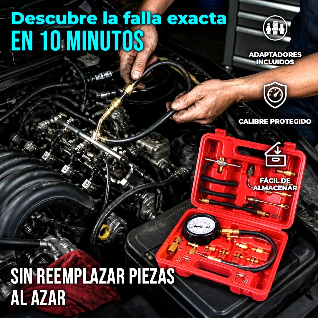 Kit Medidor De Presión Inyector De Combustible Diagnóstico Universal