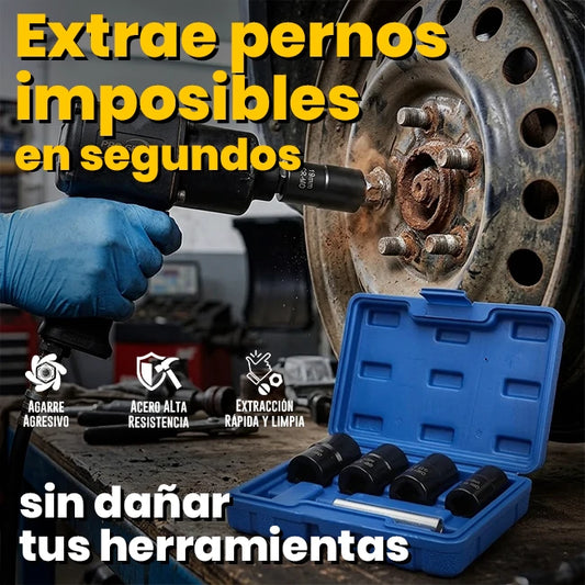 Kit Profesional 5 Piezas Extractor De Pernos y Tuercas