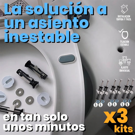 3 Kits de Tornillos De Expansión Para Inodoro