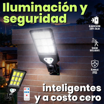 Lámpara Solar LED Para Exterior Con Sensor De Movimiento + Control