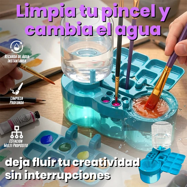 Limpiador De Pinceles Pintura De Agua 6 En 1