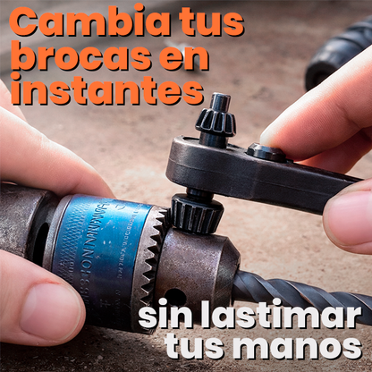 Llave Trinquete 2 En 1 Para Mandril De Taladro
