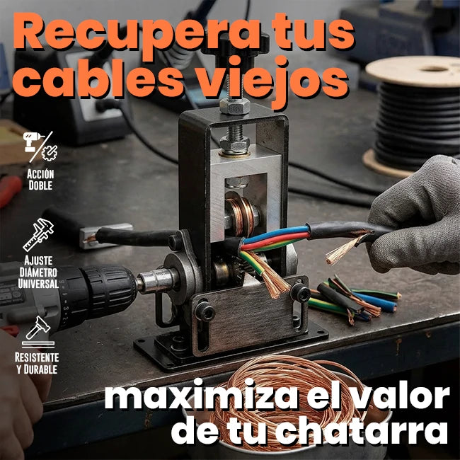 Máquina Peladora De Cables Portátil De Acción Manual y Taladro