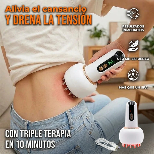 Masajeador Eléctrico Gua Sha Terapia De Calor Drenaje Linfático