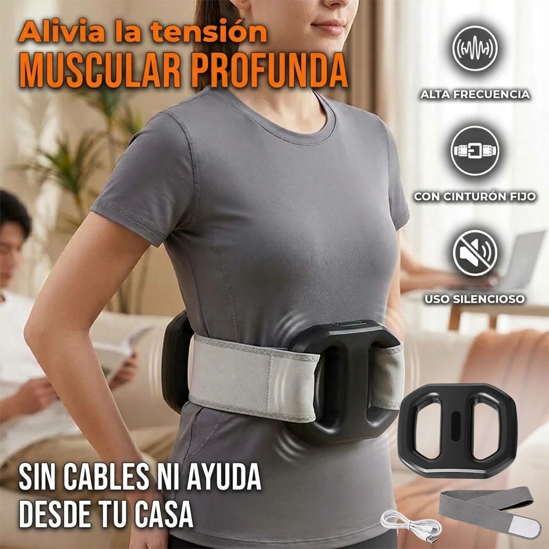 Masajeador de Fascia Recargable Con Cinturón Lumbar