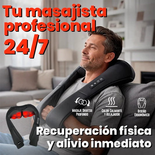 Masajeador Shiatsu Para Cuello Y Hombros Con Calor