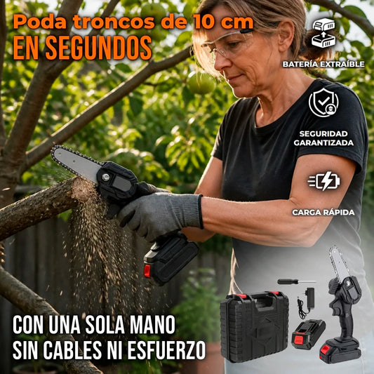 Mini Motosierra Eléctrica Inalámbrica 24V