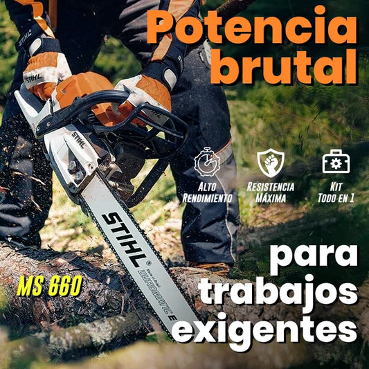 Motosierra Stihl A Gasolina MS-660 Trabajo Pesado