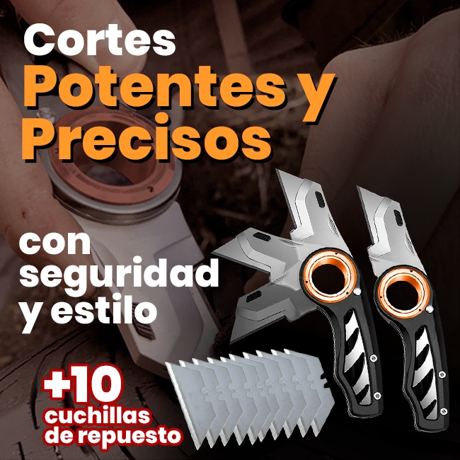 Navaja Multiusos Plegable 🎁Pague 1, Lleve 2🎁 +10 cuchillas