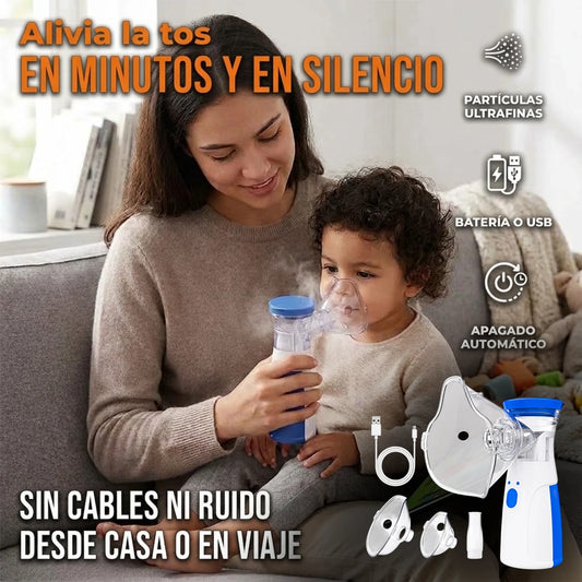 Nebulizador Inhalador Portátil Ultrasónico Niños y Adultos