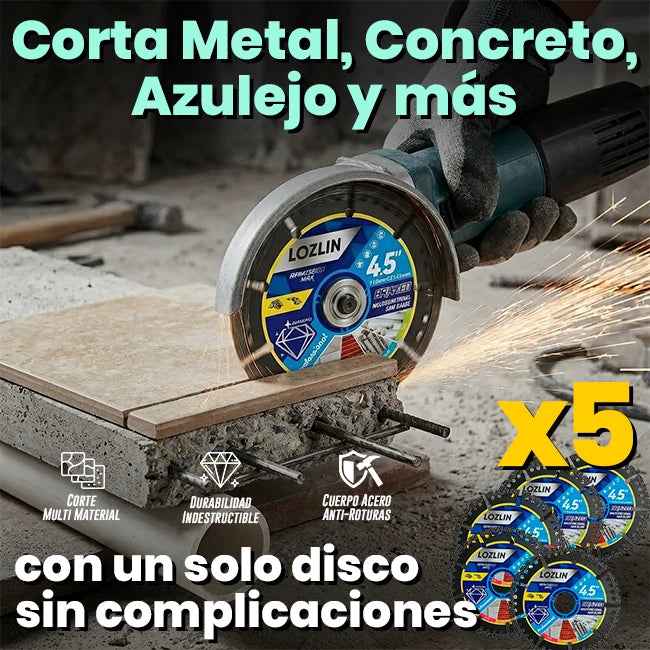 Pack x5 Disco Cortador De Diamante Multipropósito