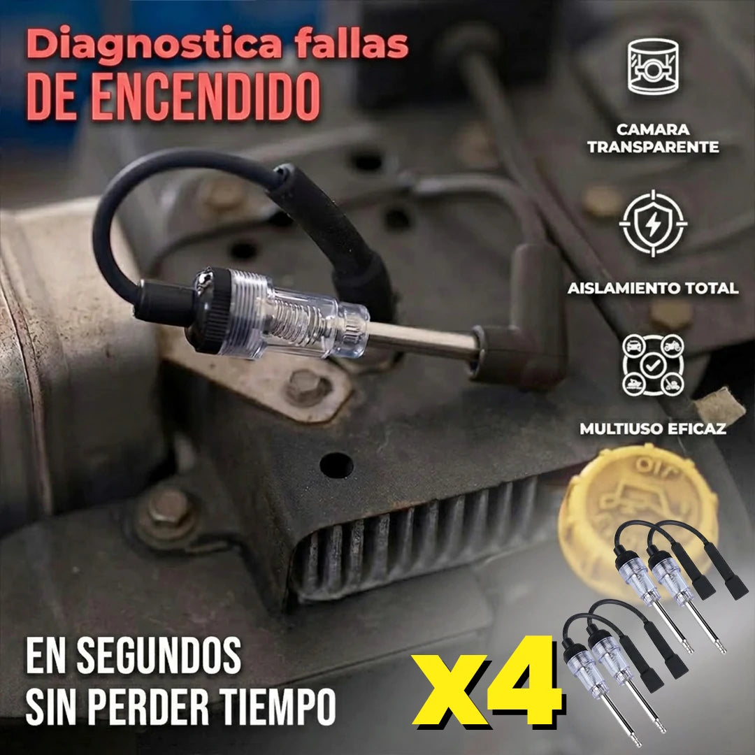 Pack X4 Probador LED De Bujías Automotriz