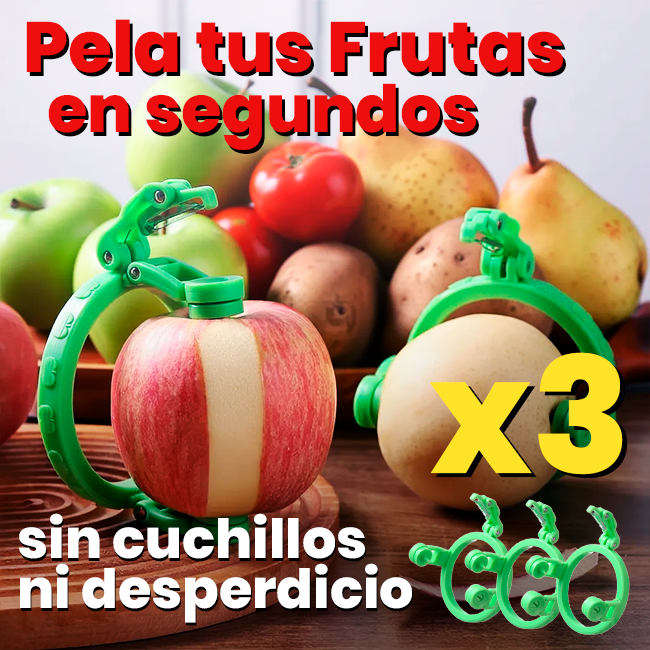 Pelador Giratorio de Frutas y Verduras x3