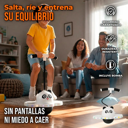 Juguete Pelota Saltarina Con Manubrio Diversión Con Luces LED