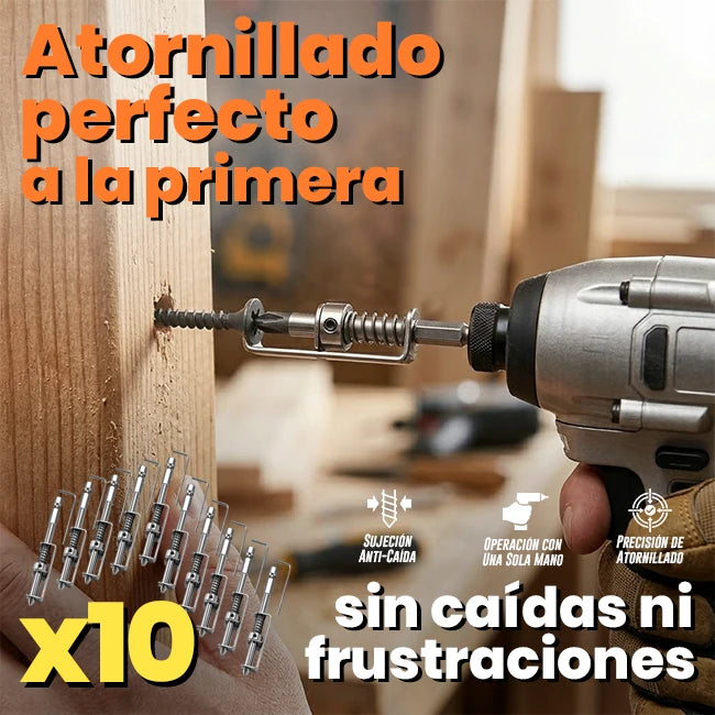 Pack x10 Punta Destornilladora Para Taladro Con Soporte Para Tornillo