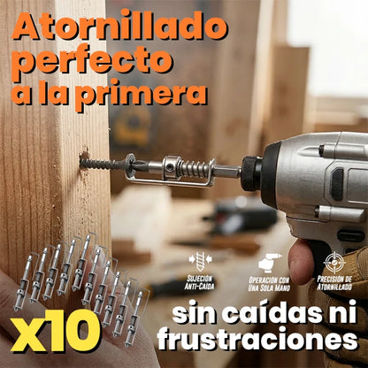 Pack x10 Punta Destornilladora Para Taladro Con Soporte Para Tornillo