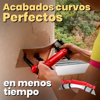 Raspador Curvo Ajustable para Muros Redondeados