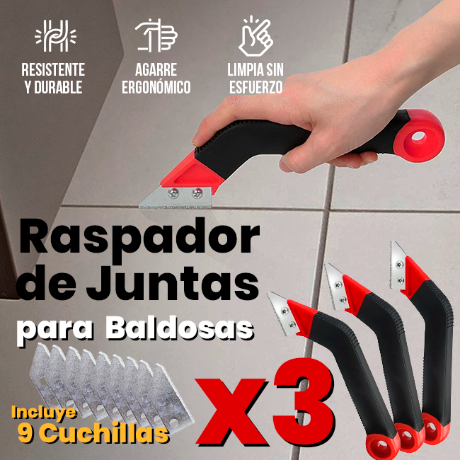 Raspador de Juntas x3 + 🎁9 Cuchillas