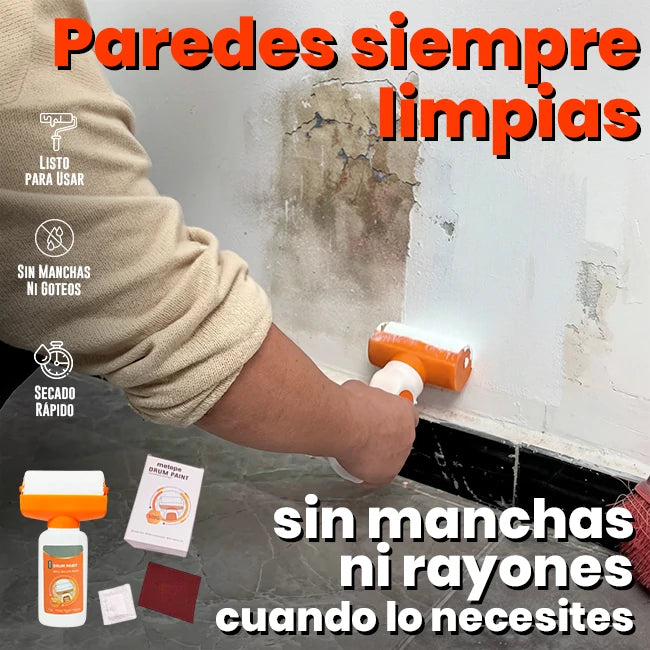 Kit Rodillo Desmanchador De Paredes Y Techos Secado Rápido