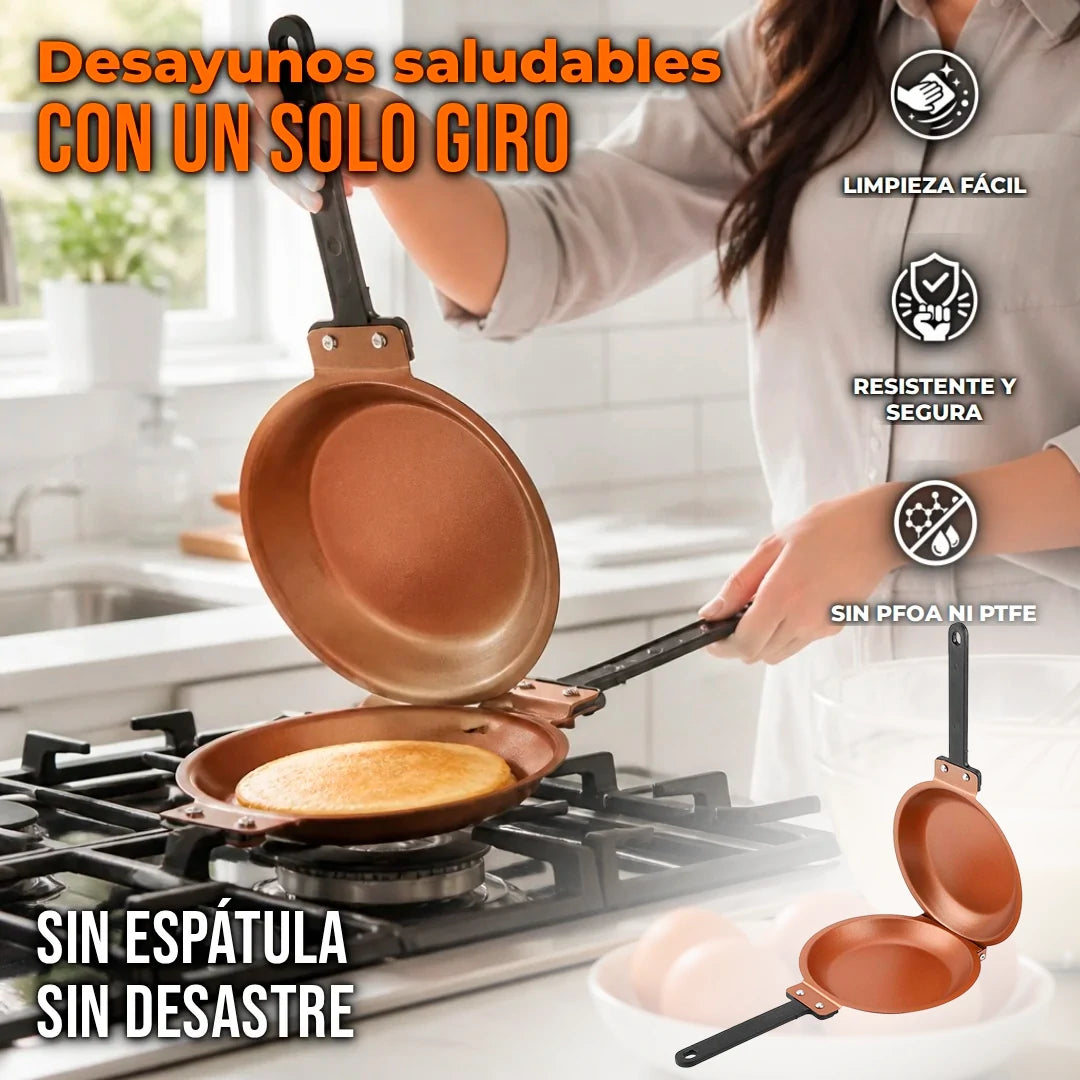 Sartén Doble Cara Anti Adherente