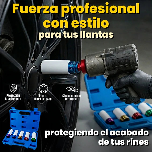 Set x5 Copas 1/2 Con Funda Protectora De Cerámica Rines de Lujo