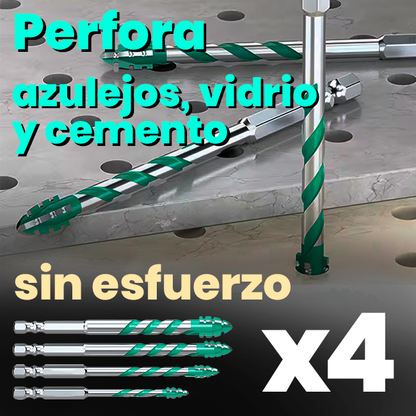 Set x4 Brocas Excéntricas Dentadas