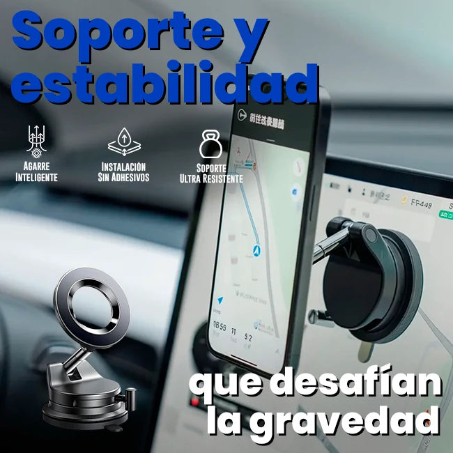 Soporte Magnético Smartphone Para Carro De Fijación Al Vacío