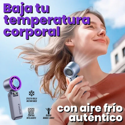 Ventilador De Mano Portátil 3 En 1 Refrigeración Turbo