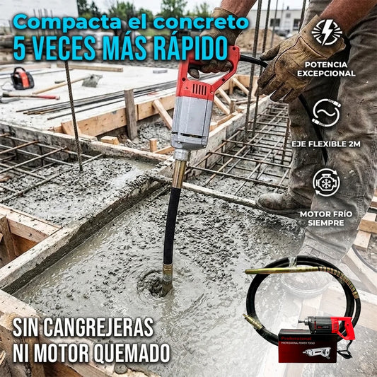 Vibrador Eléctrico De Concreto + 2 Mts Manguera