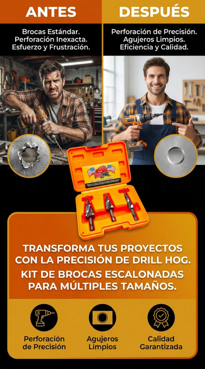Juego Brocas Escalonadas Pro