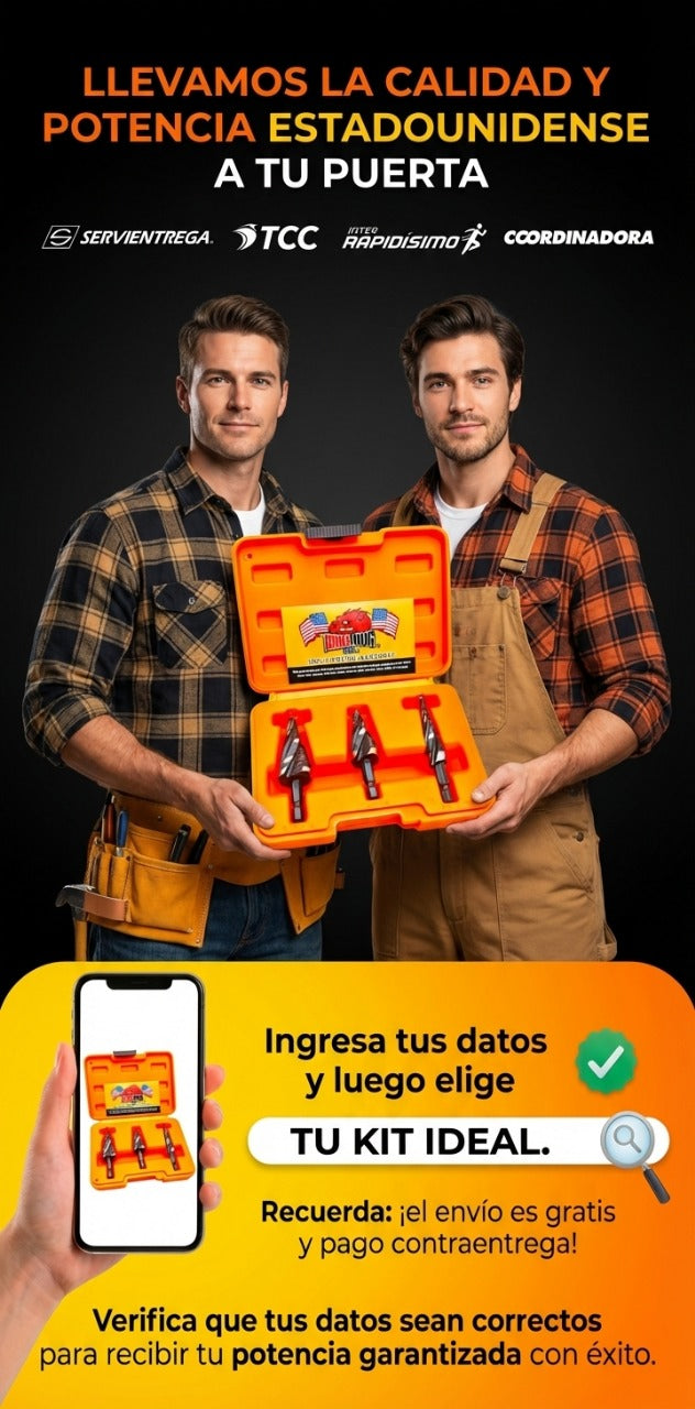 Juego Brocas Escalonadas Pro