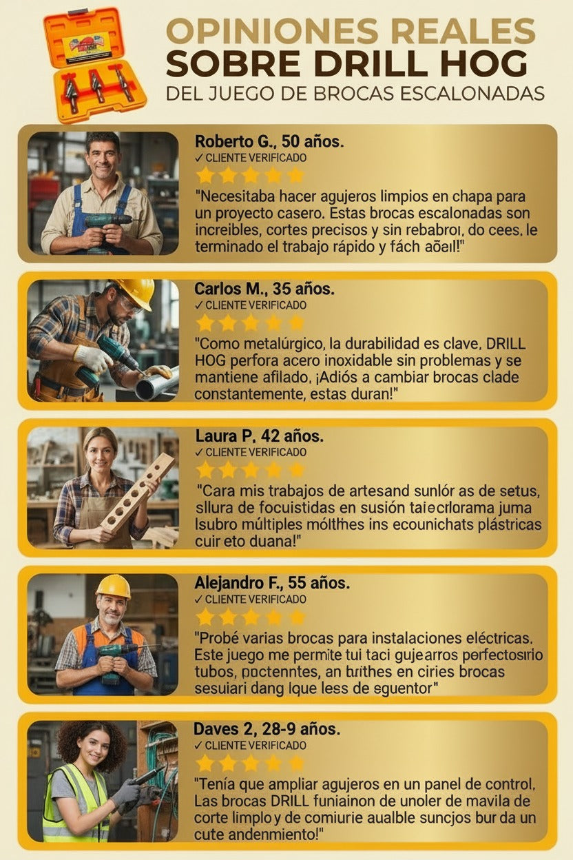 Juego Brocas Escalonadas Pro