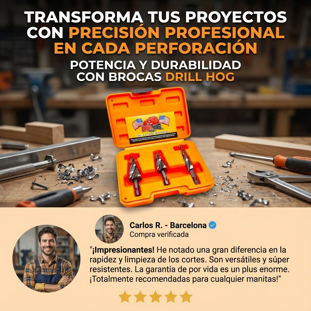 Juego Brocas Escalonadas Pro