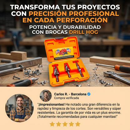 Juego Brocas Escalonadas Pro