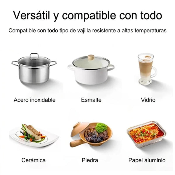 Bandeja Calentadora Eléctrica Con Calentamiento Rápido y Compatible Con Cualquier Vajilla