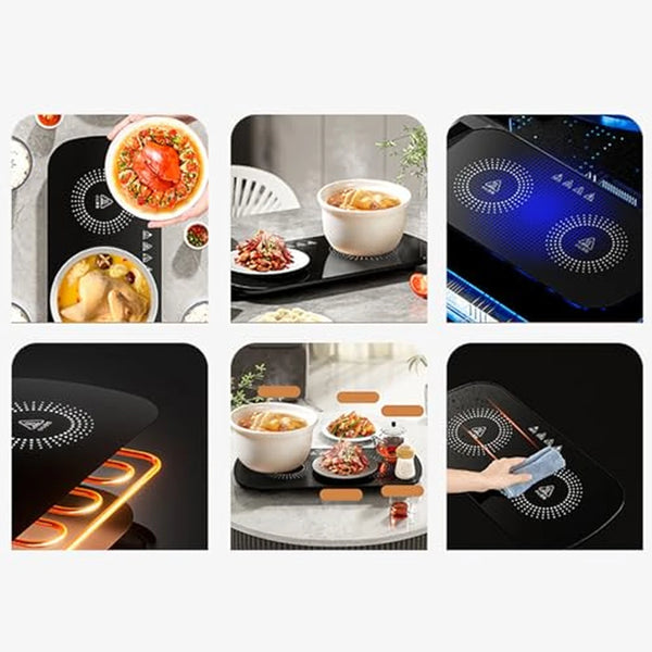 Bandeja Calentadora Eléctrica Con Calentamiento Rápido y Compatible Con Cualquier Vajilla