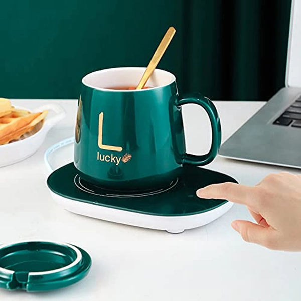 Calentador Inteligente para Taza Con Temperatura Constante 55°C y Apagado Automático