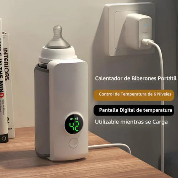 Calentador Portátil De Biberones Con Control De Temperatura y Batería 6000mAh