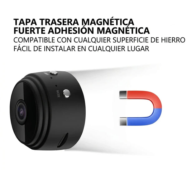 Cámara de Vigilancia Mini Magnética 1080P