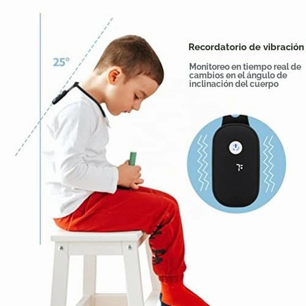 Corrector de Postura Inteligente FoRes Con Vibración en Tiempo Real y Chip de Detección a 25°