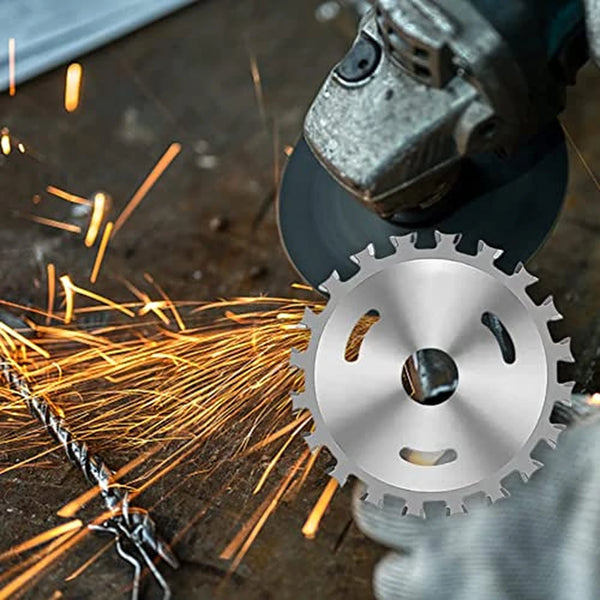 Disco de Sierra Doble Cara 4" Para Amoladora / Corte de Madera y Metal