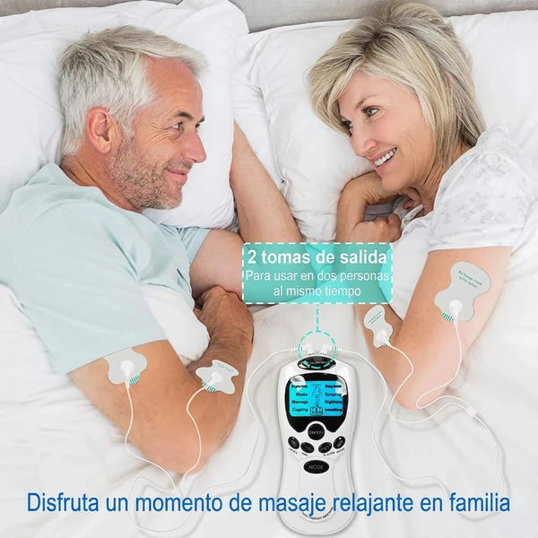 Electroestimulador TENS Digital Con 8 Modos Terapéuticos y 15 Niveles De Intensidad