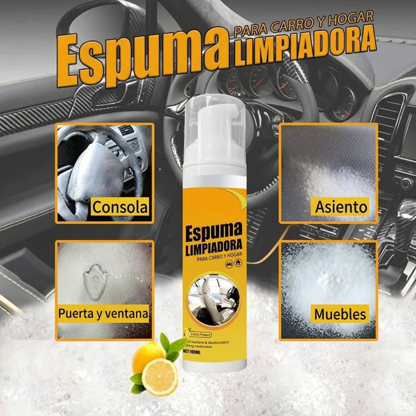 Espuma Mágica Multiusos 3PCS — Limpiador de Espuma para Auto, Hogar y Cuero