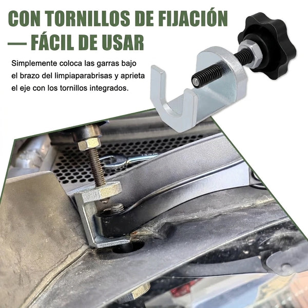 Extractor Universal de Brazos de Limpiaparabrisas Para Quitar / Instalar Sin Dañar el Vidrio